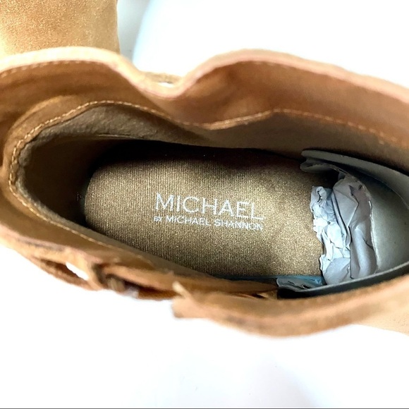 Michael Shannon Kelsey Tan Suede Ankle Boot 11 Chelsea Western - Picture 10 of 14